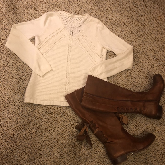 Sam Edelman Sweaters - V.Good SAM ELDERMAN LG Diamond Back Knit Sweater